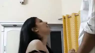 Sexy babe gives an Indian blowjob to her stepbrother