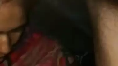 Desi Bhabhi giving blowjob under blanket