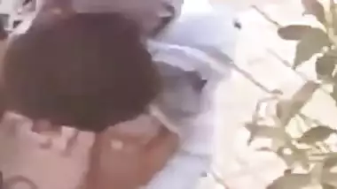 Outdoor boobs sucking