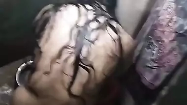 Big ass mom bathing caught by incest horny son