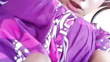 Sexy shemale masturbating and showing her big dick