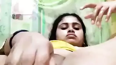 Desi babe using room freshener bottle to masturbate