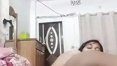 BBW fingering part 1 with full nude show for lover