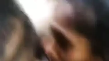 Threesome fucking in jungle by hot Tamil slut