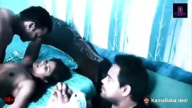 A cheating wife fucks her lover in front of her husband