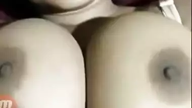 Beautiful big boobs girl on video call