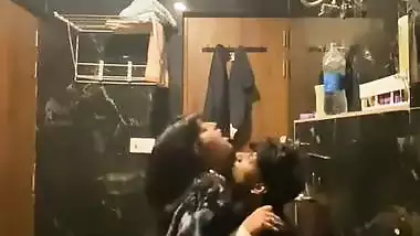 Horny girl’s xxx mms of riding a dick in the bathroom