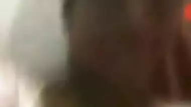 Desi village girl show her big boob video call with lover