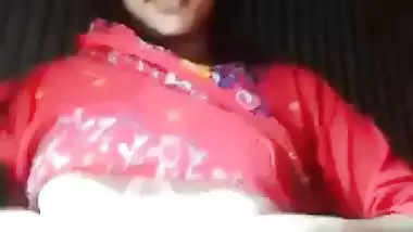 Village girl pressing boobs topless viral show