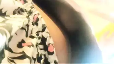 Sister with no bra shows big boobs with bro keeping camera