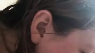 White girl Sucking Indian dick