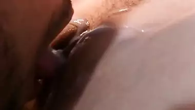 My Cuckold lover tells him to masturbate with my pussy and eat all the cum - Part 2