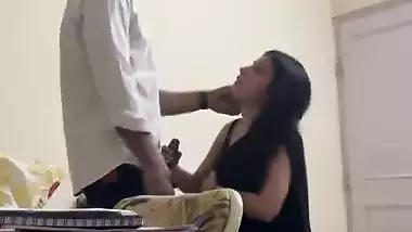 Very beautiful girl giving bj to her bf