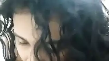 Curly hair mallu girlfriend sucking boyfriend dick
