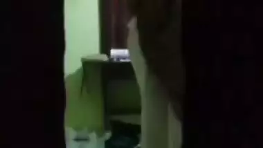 Mom wearing nighty after showing naked boobs