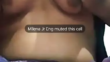 Famous mallu girlfriend boobs show on video call