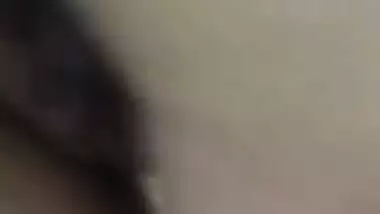 Brown haired cam girl boob pressing and pussy fingering