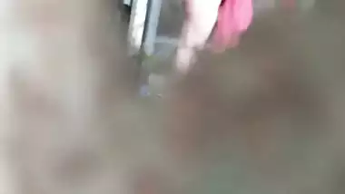 Bengali big ass girl outdoor bath caught by neighbor