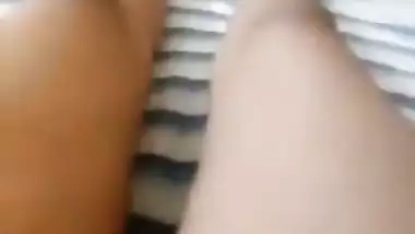 Desi young girl with lover in hotel room