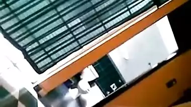 Tamil college babe from Chennai pulling down...