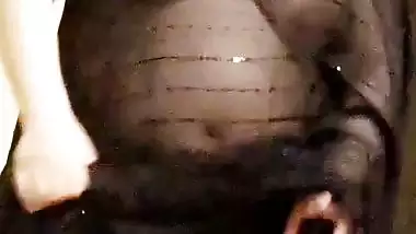 Transparent saree boobs show and naked video of busty wife