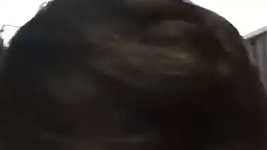 Naughty lady shoots her blowjob MMS fucking a dick