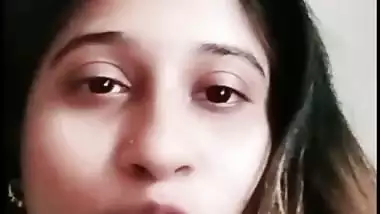 Beautiful wife shows boobs on video call to ex-lover