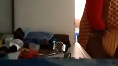 Tamil mom dress change spy video