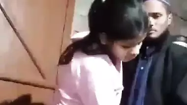 Indian Muslim cousins foreplay sex at home MMS