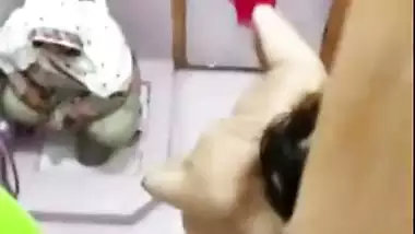 while bathing caught Paki girl. Scandal Desi XXX video