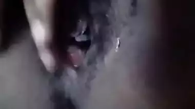 Sexy Desi chubby girl stripteasing nude MMS selfie video
