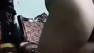 Cute girl dancing naked on video call recorded by lover