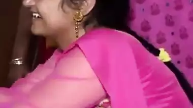 Beauty’s Cleavage Clicked by Neighbour Boy in Function