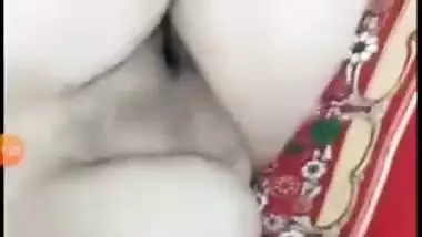 Booby bhabhi stripping off red night gown