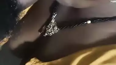 Tribal housewife giving blowjob to hubby