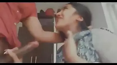Desi Cute College Girl Blowing