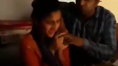 Indian teacher sucking students boobs in class