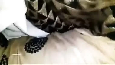 Cute bhabhi let’s her borny husband enjoy her big boobs