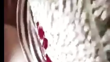 Beautiful gf showing to lover on vc