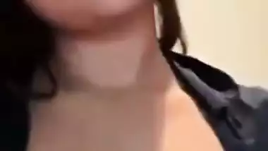 Sexy IT babe enjoys video call sex with her horny colleague