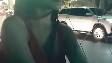 Desi big boobs beautiful babe in local transport